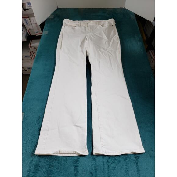 Lucky Brand Jeans Size 8 Womens Blue Stretch Pants Dark Mid Rise Sweet Bootcut - Picture 1 of 15